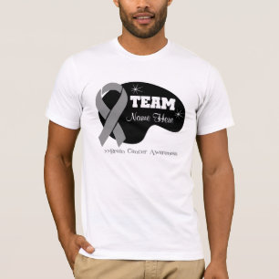 Personifizieren Sie Team-Namen - Hirntumor T-Shirt