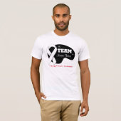 Personifizieren Sie Team-Namen - Lungenkrebs T-Shirt (Vorne ganz)