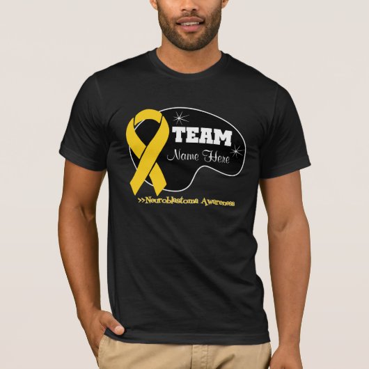 Personifizieren Sie Team-Namen - Neuroblastoma T-Shirt (Vorderseite)