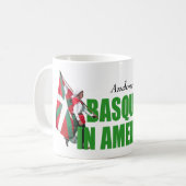 Personifizieren Sie Text, moderne Basken in Kaffeetasse (Vorderseite Links)