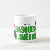 Personifizieren Sie Text, moderne Basken in Kaffeetasse (Mittel)