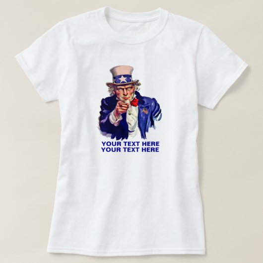 Personifizieren Sie Uncle Sam T-Shirt (Design vorne)