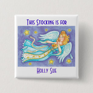 Personifizieren Sie WeihnachtsStrumpf-Knöpfe Button