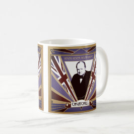 Personifizieren Sie Winston- Churchillkunst-Deko Kaffeetasse