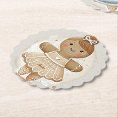 personifizierter Gingerbread Ballerina Untersetzer (angewinkelt)
