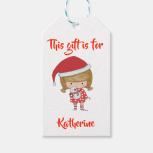 Personifiziertes Geschenk-Umbau-WeihnachtenChibi Geschenkanhänger