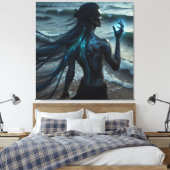 Personifizierung des Ozeans Leinwanddruck (Insitu (Schlafzimmer))