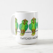 Personilisable Cartoon Bird Fanciers Mug Kaffeetasse (Vorderseite Links)