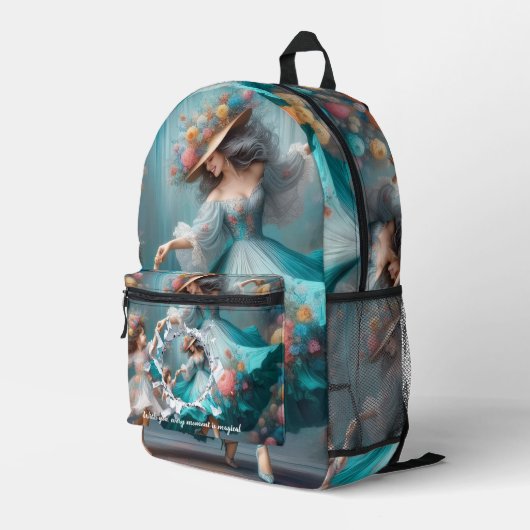 PERSONILIZE TEXT AND PICTURE BEDRUCKTER RUCKSACK (Rückseitige Ecke Rechts)