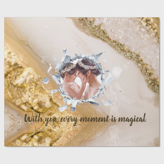 PERSONILIZE TEXT AND PICTURE GESCHENKPAPIER (Flach)