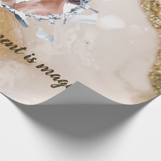 PERSONILIZE TEXT AND PICTURE  GESCHENKPAPIER (Ecke)