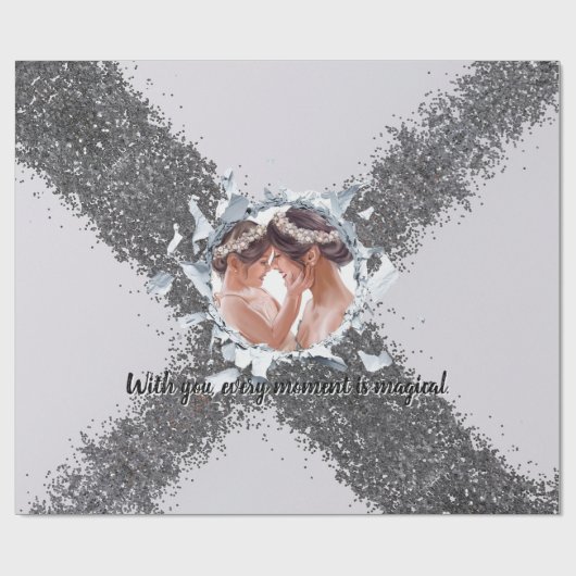 PERSONILIZE TEXT AND PICTURE GESCHENKPAPIER (Flach)