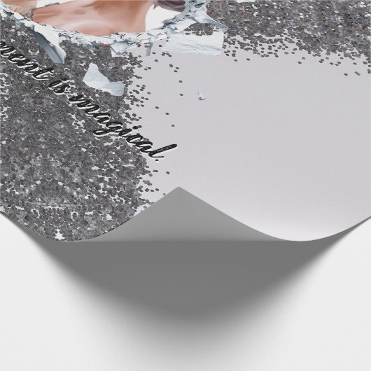 PERSONILIZE TEXT AND PICTURE GESCHENKPAPIER (Ecke)