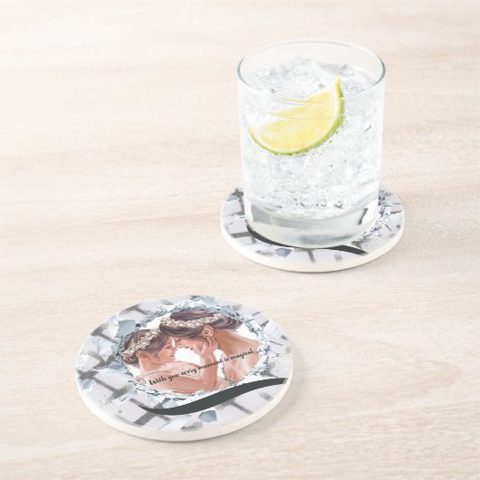 PERSONILIZE TEXT AND PICTURE GETRÄNKEUNTERSETZER (Seite)