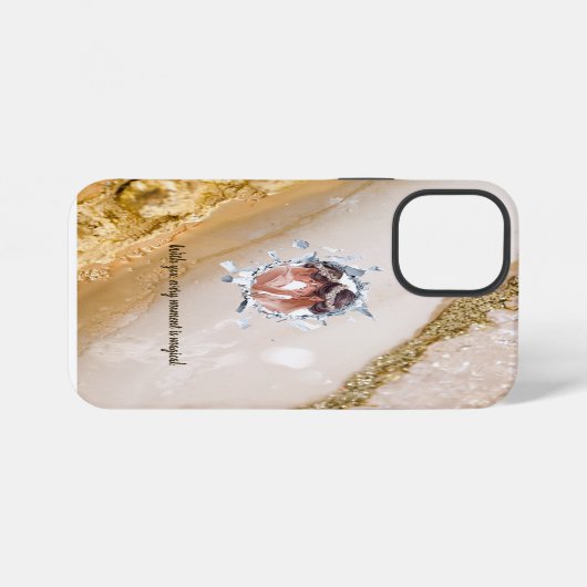 PERSONILIZE TEXT AND PICTURE iPhone HÜLLE (Rückseite (Horizontal))