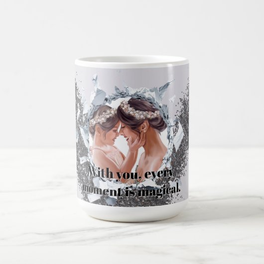 PERSONILIZE TEXT AND PICTURE KAFFEETASSE (Mittel)