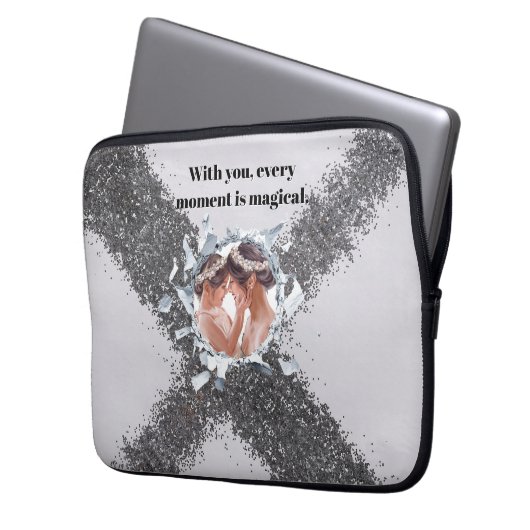 PERSONILIZE TEXT AND PICTURE LAPTOPSCHUTZHÜLLE (Vorderseite Links)