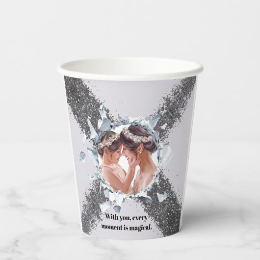 PERSONILIZE TEXT AND PICTURE PAPPBECHER (Rückseite)