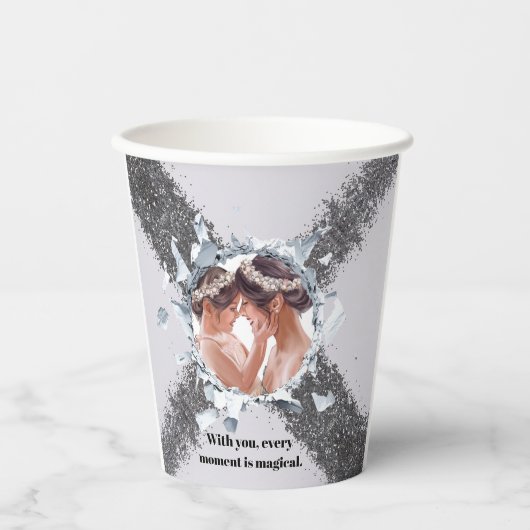 PERSONILIZE TEXT AND PICTURE PAPPBECHER (Vorderseite)