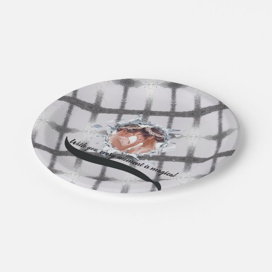 PERSONILIZE TEXT AND PICTURE PAPPTELLER (Schrägansicht)