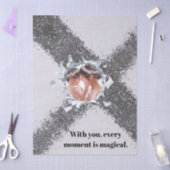 PERSONILIZE TEXT AND PICTURE SEIDENPAPIER (Basteln)