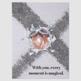 PERSONILIZE TEXT AND PICTURE  SEIDENPAPIER