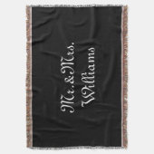 Personize Couple's Nachname, Mr. & Mrs. Decke (Vorderseite Vertikal)