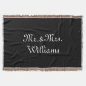 Personize Couple's Nachname, Mr. & Mrs. Decke (Vorderseite)