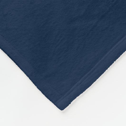 Personize Couple's Nachname, Mr. & Mrs. navy blue Fleecedecke (Ecke)