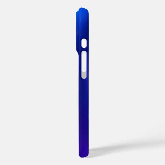 Personized Blue Modern iPhone Case (Rückseite / Links)