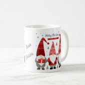 Personized Christmas Gnome Mug Kaffeetasse (VorderseiteRechts)