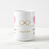 Personized Elegant Coffee Mug Gift for Couple Kaffeetasse (Mittel)