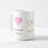 Personized Elegant Coffee Mug Gift for Couple Kaffeetasse (Vorderseite Links)