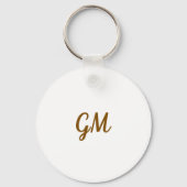 Personized Floral Keychain Schlüsselanhänger (Rückseite)