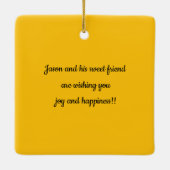 Personized Photo Christmas Keepsake Ornament (Rückseite)