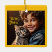 Personized Photo Christmas Keepsake Ornament (Vorderseite)