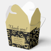 Persönlich: 60. Geburtstagsparty Gold/Schwarz Geschenkschachtel (Geöffnet)