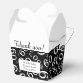 Persönlich: 60. Geburtstagsparty Schwarz/Weiß Geschenkschachtel (Geöffnet)