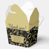 Persönlich: 90. Geburtstagsparty Gold/Schwarz Geschenkschachtel (Geöffnet)