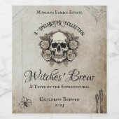 Persönlich anpassbare Hexenbrauenweinetikette Weinetikett (Einzelnes Label)