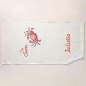 Persönlich bin ich Crabby Funny Strandtuch (Vorderseite)