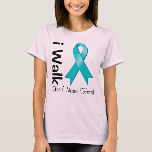 Persönlich bin ich zu Fuß für PCOS-Bewusstsein T-Shirt (Vorderseite)