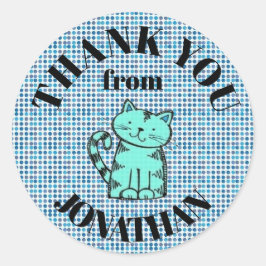 Persönlich danke Ihnen Stickers - Shades of Blue