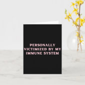 Persönlich durch mein Immunsystem chronisch geopfe Karte (Gelbe Blume)