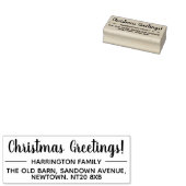 Persönlich frohe Weihnachten selbst adressiert Gummistempel (Stempel)