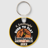 Persönlich Geboren, Basketball zu spielen Schlüsselanhänger (Vorderseite)
