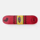 Persönlich gestaltbare, farbenfrohe afrikanische S Skateboard (Horizontal)