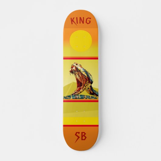 Persönlich gestaltbares farbenfrohe King Cobra Ska Skateboard (Vorne)