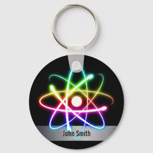 Persönlich gestaltbares farbiges Glühen Schlüsselanhänger
