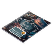 Persönlich gestaltbares Postkartendesign Notizblock (Linke Seite)